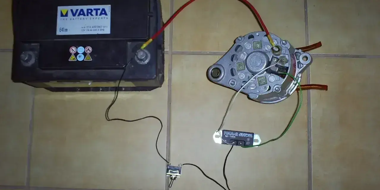 Akumulator Varta, alternator i regulator napięcia. Objawy awarii regulatora mogą być różne, np. przepalone żarówki.