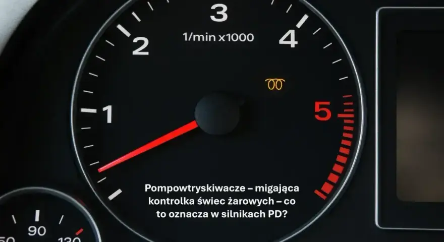 Na desce rozdzielczej miga kontrolka sprężynka, sygnalizując problem z pompowtryskiwaczami w silniku PD.
